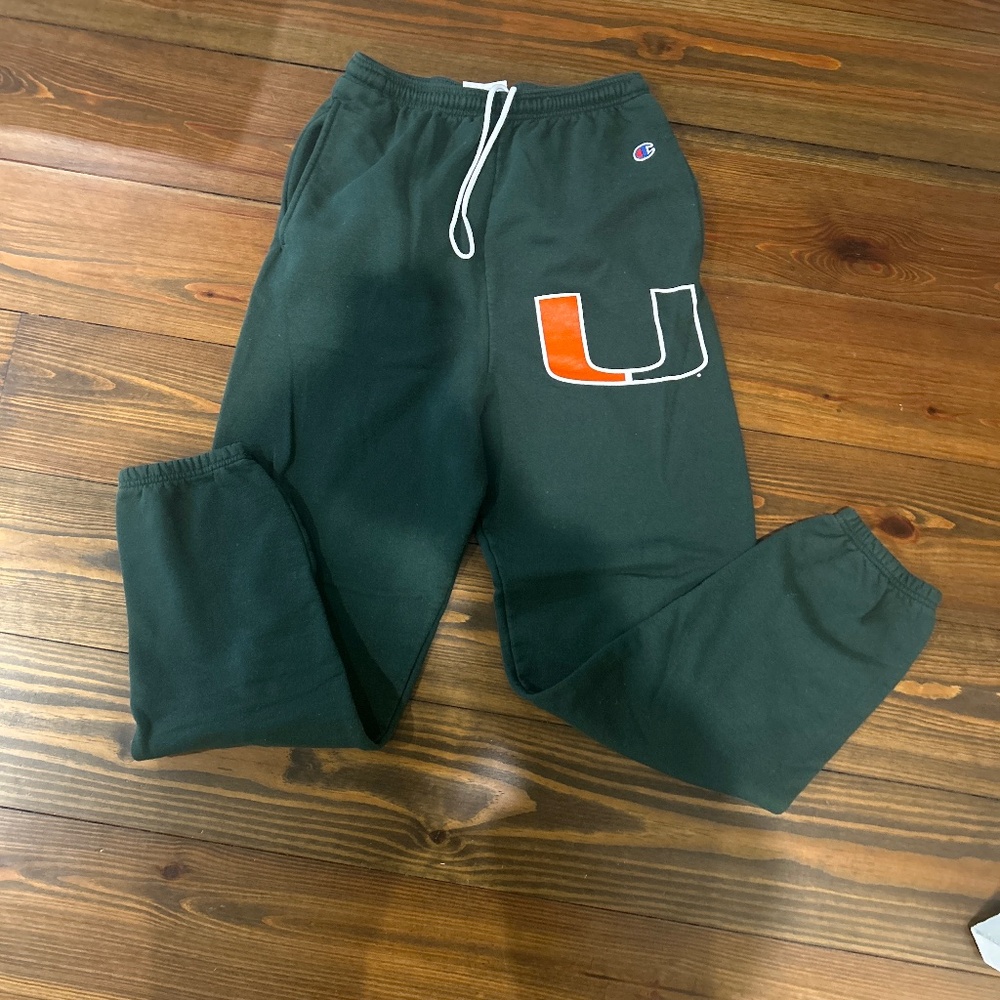 University of Miami sweatpants sz M